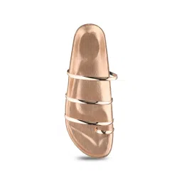 TRYME Women's Rose Gold Toe Ring Sandals image 4