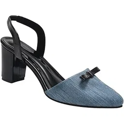 Women's Classy Block Heel Mules Comfortable Heel Pumps Shoes for Office, Party and Formal Occasions-image-3