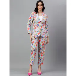 TRYMISFIT Floral Printed Blazer With Trousers Co-Ords-picture-31