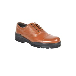 TSF Men Tan Leather Formal Shoes-picture-26