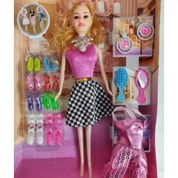 tsnt Big Size Baby Fashion Doll With Shoes & Fashion Accessories Kit Play Set For Girls-picture-36