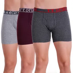 Pack of 3 Solid Men Trunk-image-2