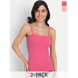 T.T. Desire Pack Of 2 Shoulder Straps Non-Padded Camisoles-picture-33