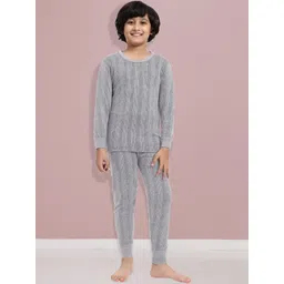 T.T. Kids Round Neck Long Sleeves Thermal Set-picture-30