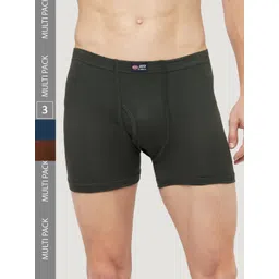 T.T. Men Jazz Fine Long Inner Elastic Pack Of 3 Pure Cotton Trunks-picture-41