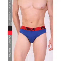 T.T. Men Pack Of 3 Addy Mid-Rise Combed Cotton Basic Briefs-image-28