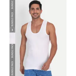 T.T. Men Pack Of 3 Desire Interlock Pure Cotton Innerwear Vests-image-11