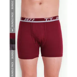 T.T. Men Pack Of 3 Jazz Pure Cotton Trunks JAZ_FL_TE_P3_MGR_95-image-20