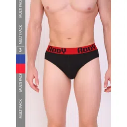 T.T. Men Pack Of 3 Pure Cotton Basic Briefs-image-32