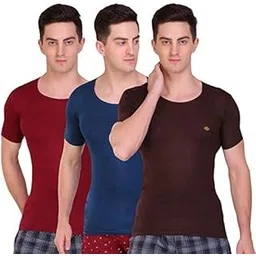 t.t. Men Solid Half Sleeve Dyed Vest Pack of 3-picture-19