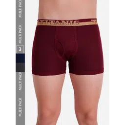 T.T. Men Titanic ICD Assorted Long Pack Of 3 Pure Cotton Trunks-image-46