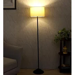 tu casa Foldable Metal Floor Lamps with Off-White Shade for Home Décor, Bedrooms Corner, Living Room, Gifting, Diwali Decoration, Hall, Office, Study Room (Height: - 57") - Bulb not Included-picture-26