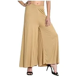 tubination Girl's Casual Wear Malia Lycra Pant Palazzo Super Soft Malai Lycra Plain Palazzo Pant-picture-27