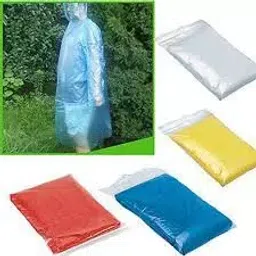 TUFFPAULIN Multi Color Free Size Full Sleeve Plastic Raincoat (Pack of 50)-picture-33