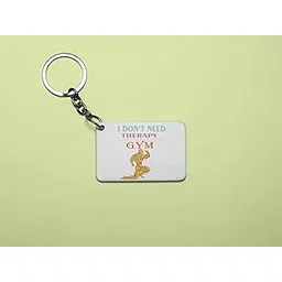 tulip art I Don't Need Therapy, I Just Need To Go To The Gym, Men Posing - Printed Acrylic Keychain (Pack Of 2)-picture-53