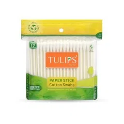 tulips Paper Stick Cotton Buds with Zipper Bag-picture-43