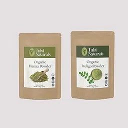 Tulsi Naturals Organic Henna & Indigo Powder Combo – 100% Pure, Chemical‑Free Hair Dye & Conditioning Pack - (2X100gm)-picture-30