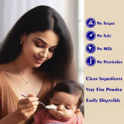 tummyfriendly foods Certified USDA Organic Sprouted Ragi Porridge Mix | Made of Organic Sprouted Ragi for Baby| Rich in Calcium, Iron, Fibre & Micro-Nutrients | 200g Cereal image 5