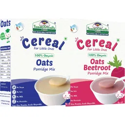 tummyfriendly foods USDA Certified 100% Organic Oats and Organic Oats, Beetroot Porridge Mixes , Organic Baby Food for 6 Months Old , Rich in Beta-Glucan, Protein & Fibre , 200g Each, 2 Packs Cereal-picture-24