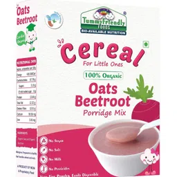 tummyfriendly foods USDA Certified 100% Organic Oats, Beetroot Porridge Mix | Organic Baby Food for 6 Months Old | Rich in Beta-Glucan, Protein & Fibre| 200g Cereal-picture-23