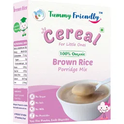 tummyfriendly foods USDA Certified 100% Organic Sprouted Brown Rice Porridge Mix | Organic Baby Food for 6 Months Old | Excellent Weight Gain Baby Food| Made of Sprouted Whole Grain Brown Rice | 200g Cereal-picture-19