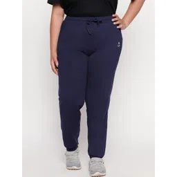 Tuna London Women Navy Blue Solid Slim Fit Joggers-picture-30