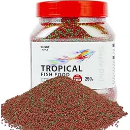Tunai Tropical Fish Food for Aquarium with 26% Protein |1.2 mm Pellets, 250g|Perfect for Adult Small & Medium Fish-picture-10
