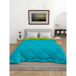 tundwal's Blue & Green Geometric Heavy Winter Single Bed Comforter-picture-10