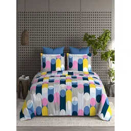 tundwal's Blue & White Floral Heavy Winter 350 GSM Double Bed Comforter-picture-34