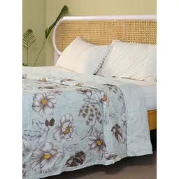 tundwal's Blue & White Printed Pure Cotton Reversible AC Room 210 GSM Double Bed Dohar-picture-18