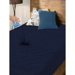 tundwal's Blue Polycotton Water Resistant Mattress Protector-picture-19