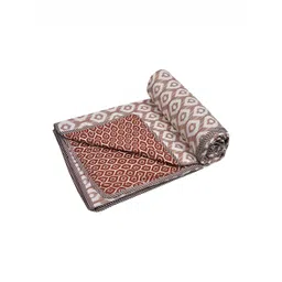 tundwal's Brown & Beige Floral Printed Reversible Cotton AC Room 210 GSM Single Bed Dohar-picture-17