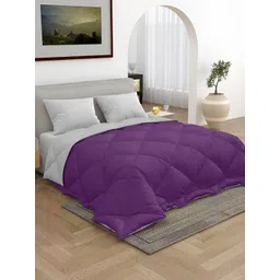 tundwal's Grey & Purple Heavy Winter Double Bed Comforter-picture-13