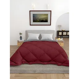 tundwal's Maroon & Grey Heavy Winter Double Bed Comforter-picture-20