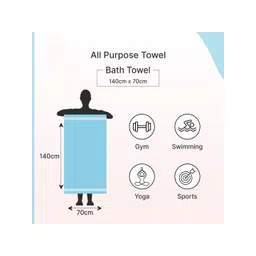 tundwal's Multicoloured 2 Striped Other 400 GSM Bath Towel image 3