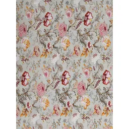 tundwal's Red & Yellow Floral Cotton 210 TC King Bedsheet with 2 Pillow Covers image 2