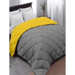 tundwal's Yellow & Grey Heavy Winter 210 GSM Double Bed Comforter-picture-37