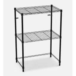 Denham 2 Shelf Metal Kitchen Racks Black Colour by Tunehome image 3