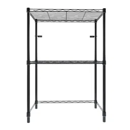 Denham 2 Shelf Metal Kitchen Racks Black Colour by Tunehome image 4