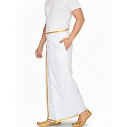 TUNI MANI Cotton Dhoti with Velcro Pocket-picture-20