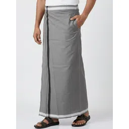 TUNI MANI Men Cotton Kerala Style Pocket Dhoti-picture-25