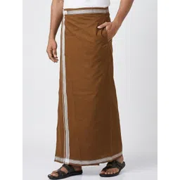 TUNI MANI Men Solid Cotton Velcro Dhotis-picture-27