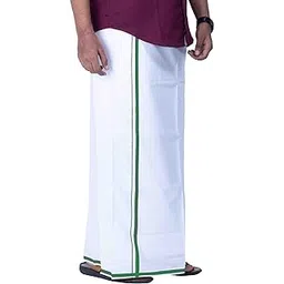 tuni mani Men's Cotton Dhoti Single/Length- 2.0mtr-picture-34