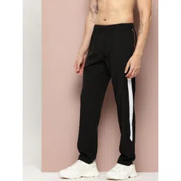 turnfit Men Solid Black Track Pants-picture-28