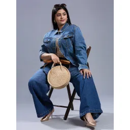 Turning Blue Blue Cotton Regular Fit Jacket image 5