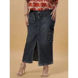 Turning Blue Blue Maxi Skirt-picture-41