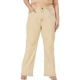 turning blue Boot Cut High Rise Plus Size Jeans for Women-picture-13