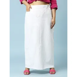Turning Blue White Maxi Skirt-picture-29