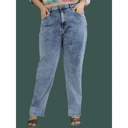 Turning Blue Women Plus Size Straight Fit Jeans-picture-31
