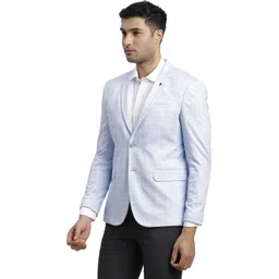 turtle Men Checkered Single Breasted Casual Blazer image 3